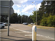 SU8566 : Roundabout on Nine Mile Ride, Bracknell by David Howard
