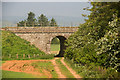 Track and bridge under the railway at Fordoun