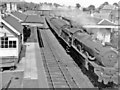 Heyford station, with Birkenhead - Bournemouth express, 1960