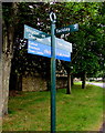 Directions and distances signpost, Woodstock