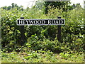 TM1180 : Heywood Road sign by Geographer