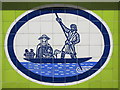 Tottenham Hale tube station - ceramic tiles (detail)