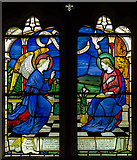 SK8858 : Stained glass window, St Peter's church, Norton Disney by Julian P Guffogg