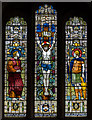 SK8858 : East window, St Peter's church, Norton Disney by Julian P Guffogg