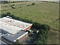 Air Canada shed near Heathrow from the air