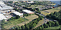 North Feltham trading estate from the air