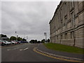 Bus stop outside the National Library of Wales