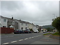 Houses on the A487 at Bow Street