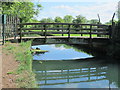 Footbridge over the New River east of Broomer Place, EN8