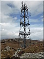 NG8232 : The communications mast on Carn a' Bhealaich Mhoir by David Medcalf