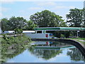 The New River by a petrol station on the Great Cambridge Road (A10)