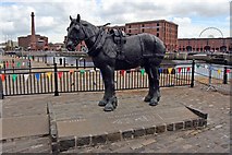 SJ3389 : The Liverpool Carters Working Horse Monument by El Pollock