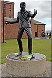SJ3389 : Billy Fury sculpture, Albert Dock, Liverpool by El Pollock