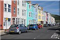 SN5881 : Colourful seafront houses by Philip Halling