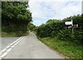 Road junction near Hillhead Farm