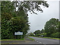 Entering Llanbadarn Fawr on a wet and windy June afternoon