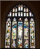 SN5981 : St Padarn, Llanbadarn Fawr: stained glass window (a) by Basher Eyre