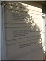 Inscriptions on the old court house