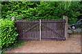 Gates to The Heriotts for disabled anglers from Heriotts Pool, Droitwich Lido, Droitwich Spa, Worcs