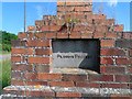 Inscription on brick monument (2)