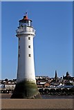 SJ3094 : Seaward side, New Brighton Lighthouse by El Pollock
