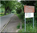 River Severn canoe disembark & embark point notice, Shrewsbury