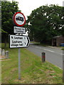 TM0481 : Roadsigns on Church Road by Geographer