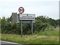 TM0780 : Bressingham Village Name sign by Geographer