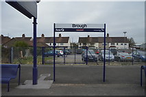 SE9326 : Brough Station and car park by N Chadwick