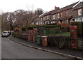 Houses and wheelie bins, St David