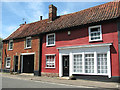 Terraced cottages in Cross Street, Eye