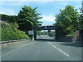 A907 Halbeath Road passing under railway