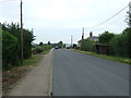 Bus stop and shelter on Lynn Road, Chettisham