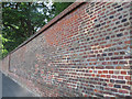 Patchwork brick wall, Greenwich Park