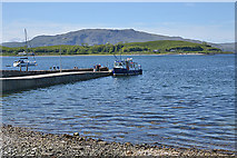NM9045 : Port Appin jetty and the Lismore ferry by Nigel Brown