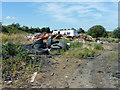 Rubbish on waste ground, South Ockendon