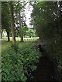 Bridge across a stream in Westcotes Park