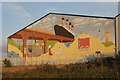 Mural on the side of the Waterloo Cocoa Shed