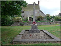 ST9283 : War Memorial, Corston:late June 2015 by Basher Eyre