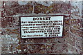 Old sign on Sturminster Newton Town Bridge, 1981