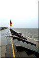 Prestatyn seafront in a storm