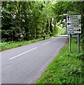 Directions at the northern boundary of Clearwell