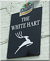 Sign for the White Hart, Foulden