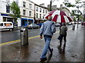 H4572 : Back to the rain, High Street, Omagh by Kenneth  Allen