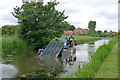 Clearing weed from the Chesterfield Canal