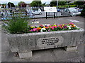 Flowers in a former horse trough, Ferryside