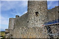 SH5831 : Harlech Castle, the south wall by Jeff Buck