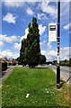 Bus stop on the B5166