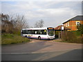 Bus in turning circle, Strensall