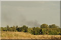 TQ4590 : View of smoke in the sky from Fairlop Waters by Robert Lamb